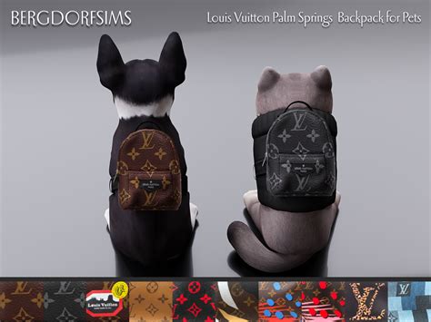 louis vuitton dog backpack